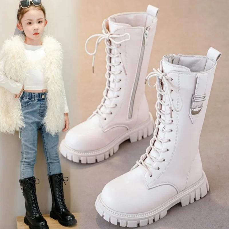Bottes bébé fille fermeture éclair élégantes, bottes décontractées semelle chaude dentelle confortables