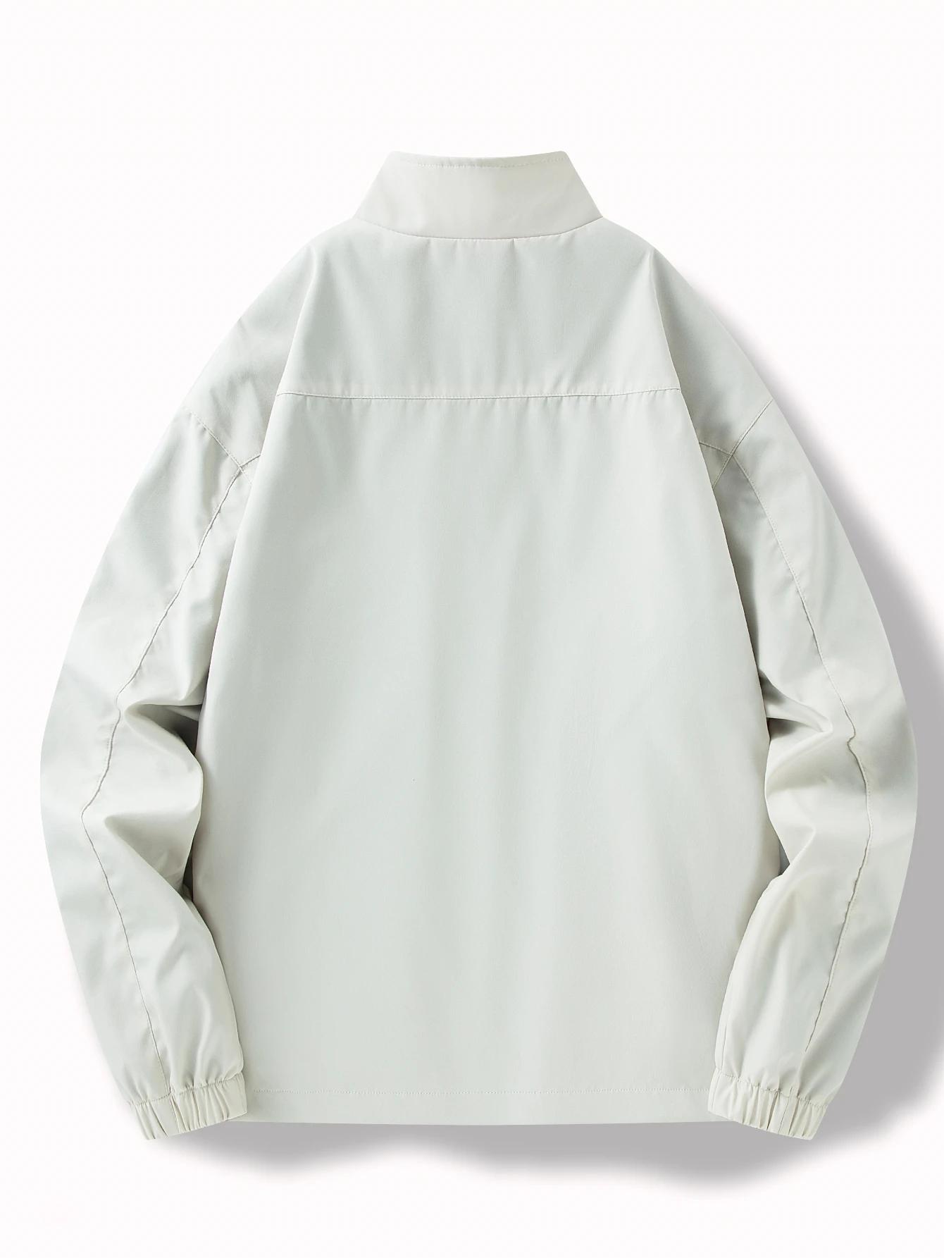 Veste légère à blocs de couleurs pour hommes, voyage décontracté, coupe-vent, résistant à l'usure, t