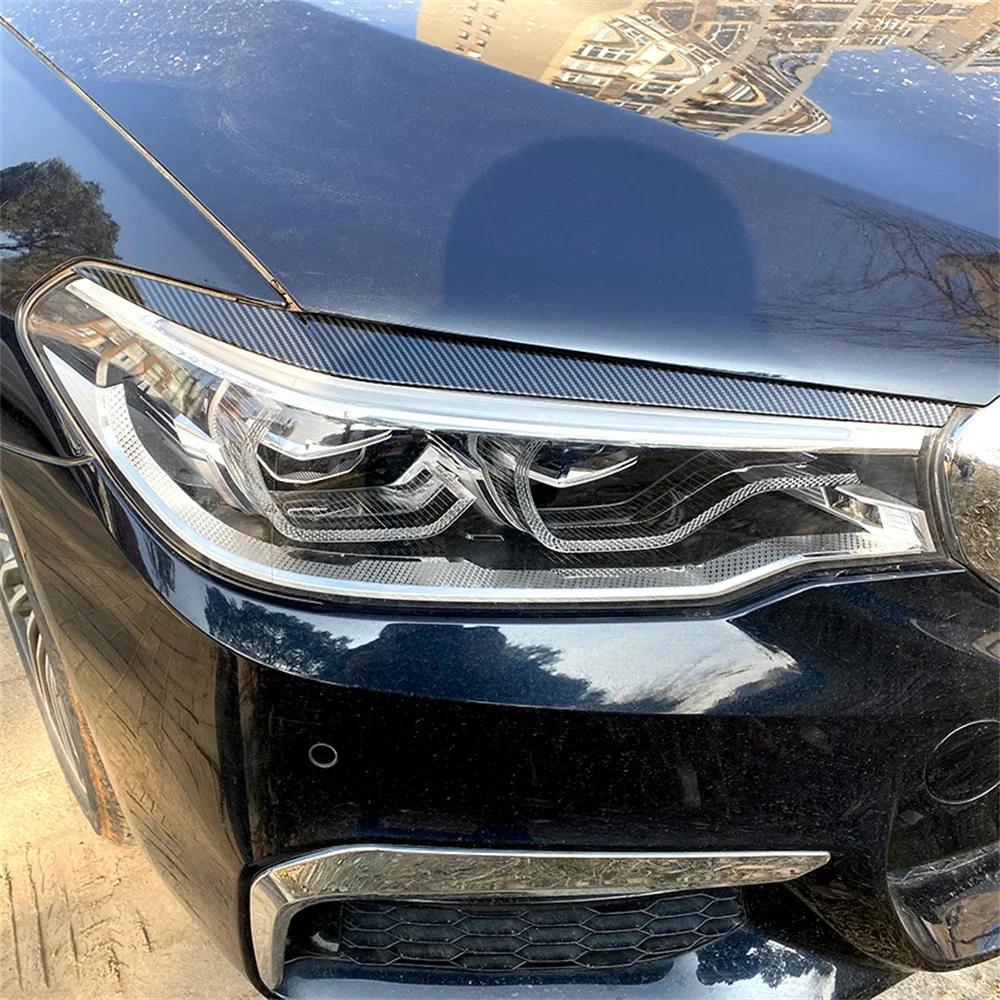 2 pièces ABS brillant phare mauvais sourcils paupières pour BMW G30 G31 F90 5 série 520d 525i 530i 5