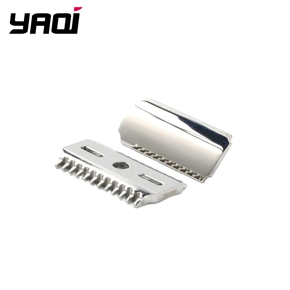 YAQI-Tête de rasoir de sécurité en acier inoxydable Tystok 70OC 316, peigne de touristes poli avec é