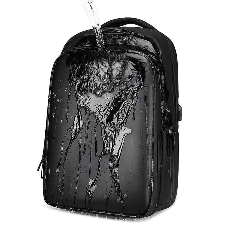 LED affichage sac à dos voyage d'affaires 15.6 pouces sac à dos pour ordinateur portable hommes bric