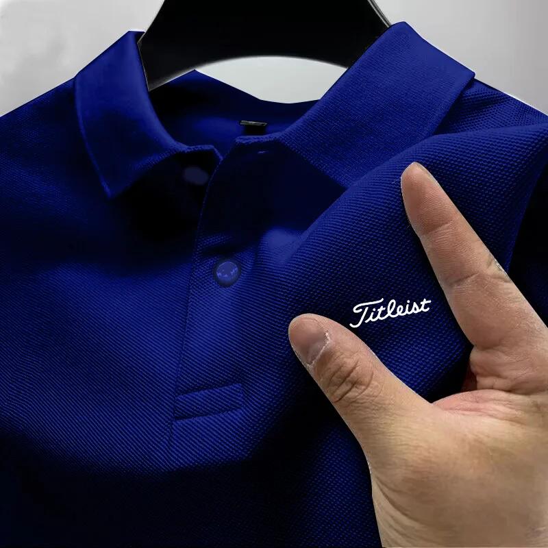 Nouveau T-shirt polo imprimé minimaliste pour homme, tendance 2026, vente chaude, tenue de golf esti