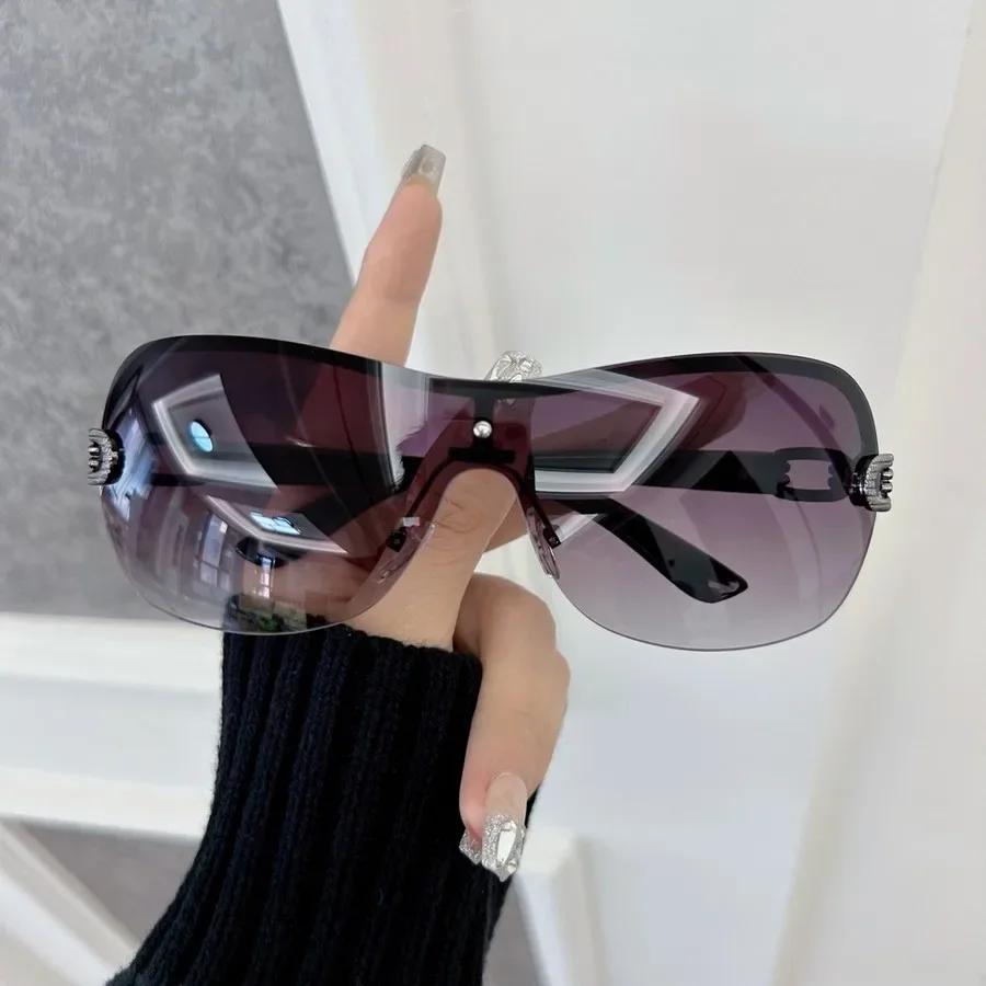 Lunettes de soleil carrées décontractées pour hommes et femmes, lunettes de soleil dégradées, marque