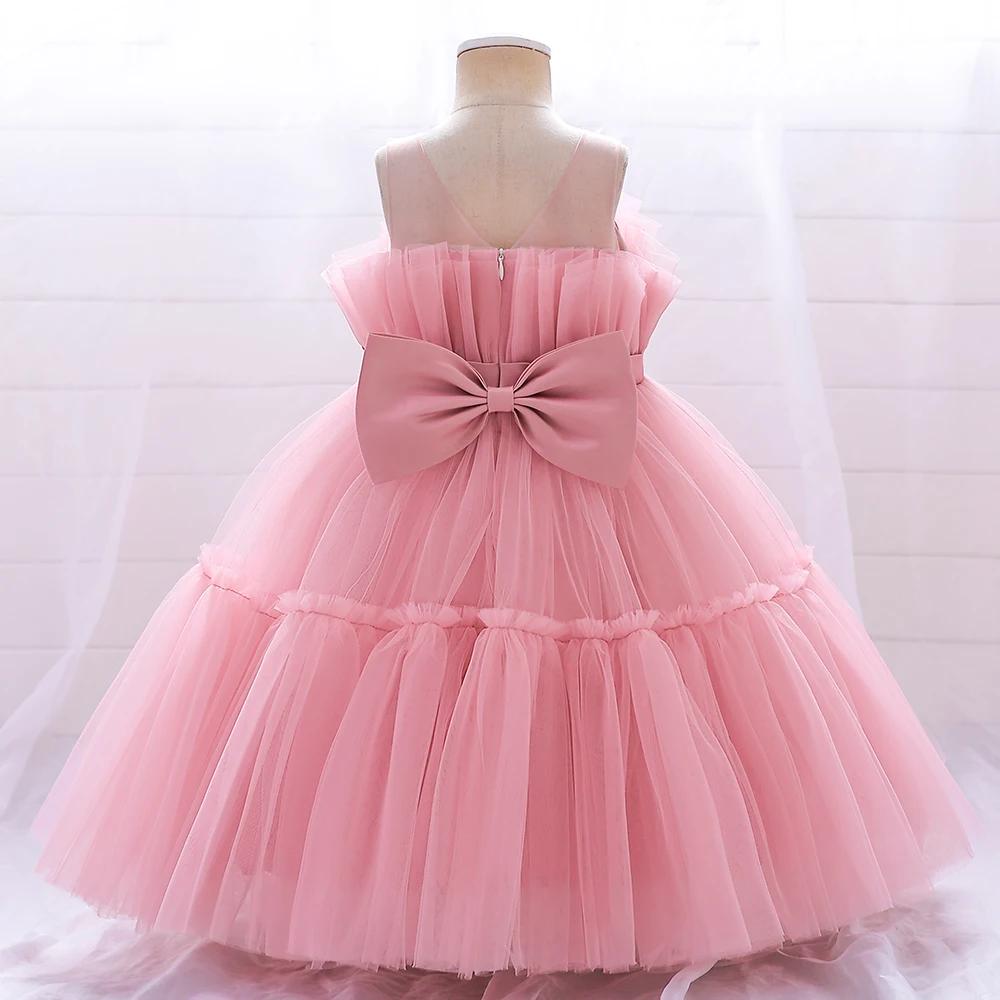 Robe de baptême pour nouveau-né fille, Costume Tutu de princesse pour bébé fille de 1 an, robes de f