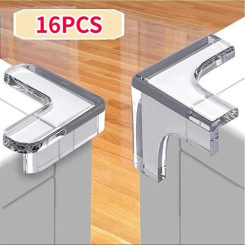 Protecteurs d'angle table 16 pièces caoutchouc souple - Sécurité enfants coins meubles durable