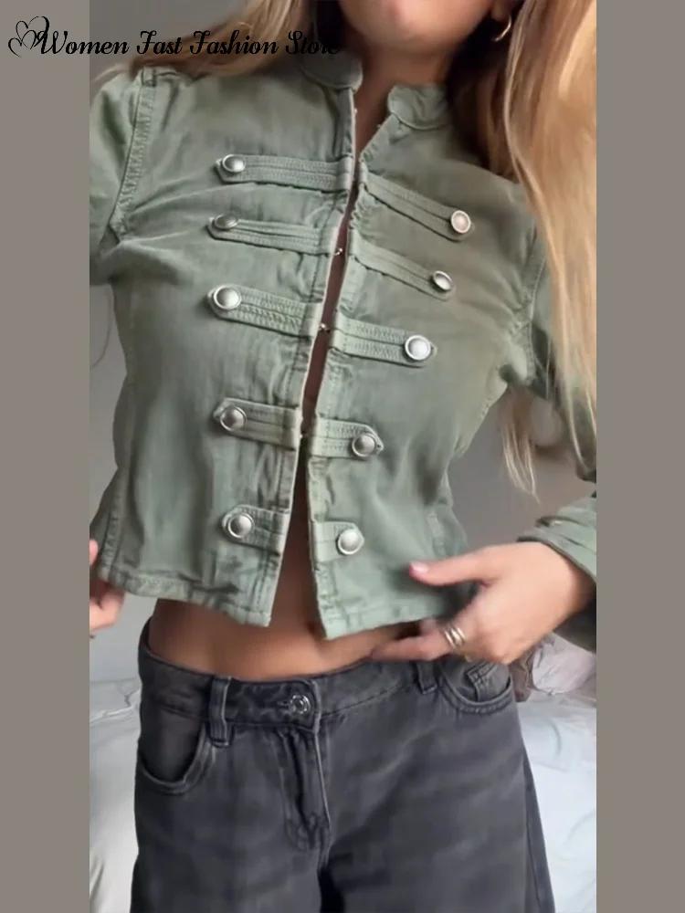 Ensemble vintage manteau simple boutonnage et short, nouvelle collection printemps 2026, veste en je