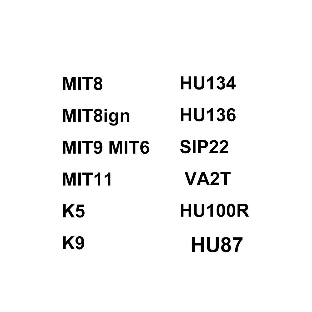 Lishi-Outils 2 en 1 HU56 HU58 HU64 HU66 HU71 HU83 HU87 HU92 HU100 HU100(10) HU101 HU100R HU134 HU136