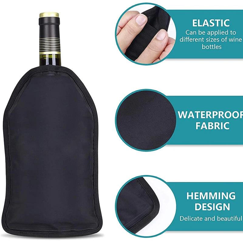 Support de refroidissement du vin, sac de glace, gelée, pique-nique, boisson, manchon de refroidisse