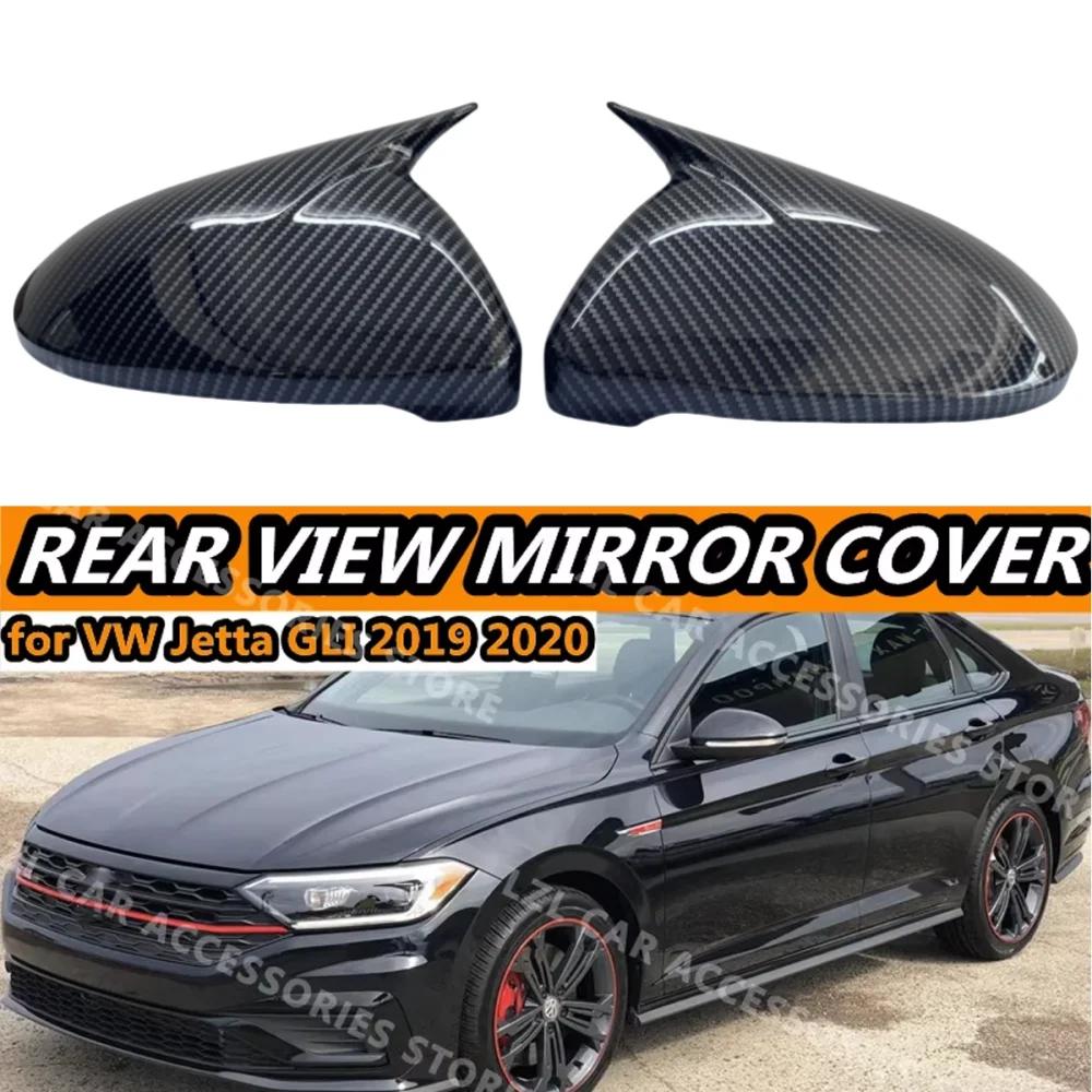 Couvercle de rétroviseur latéral noir brillant, 2 pièces, pour VW, Volkswagen Jetta GLI 2019 2020 20