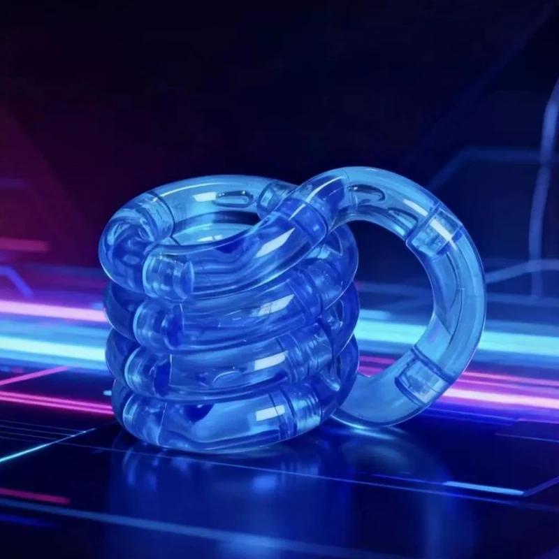 1/3/5 pièces corde déformable cristal torsion corde pression soulagement du Stress jouets arc-en-cie