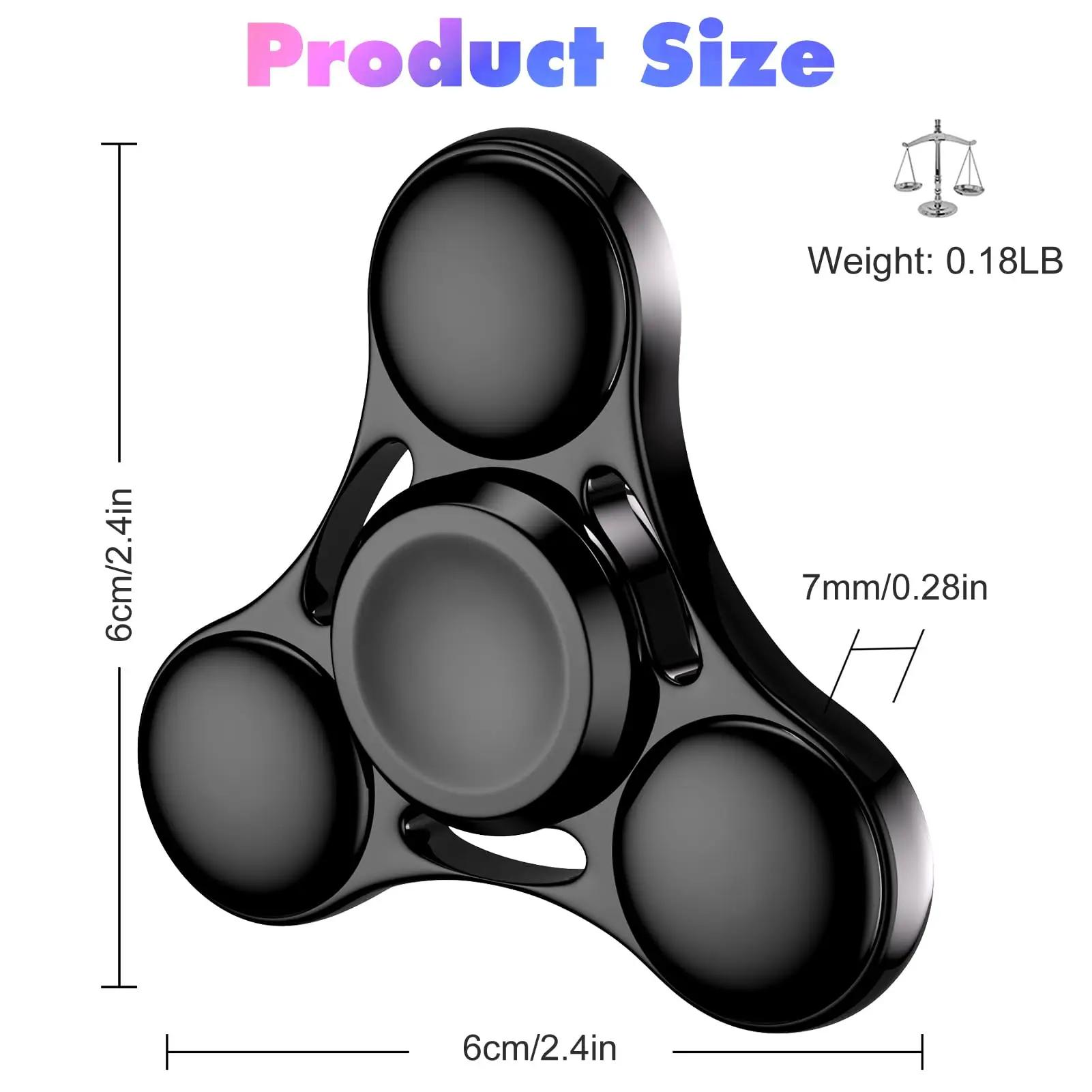 Jouets Fidget Spinner arc-en-ciel en métal UFO, petits Spinners à doigts portables, cadeau pour enfa