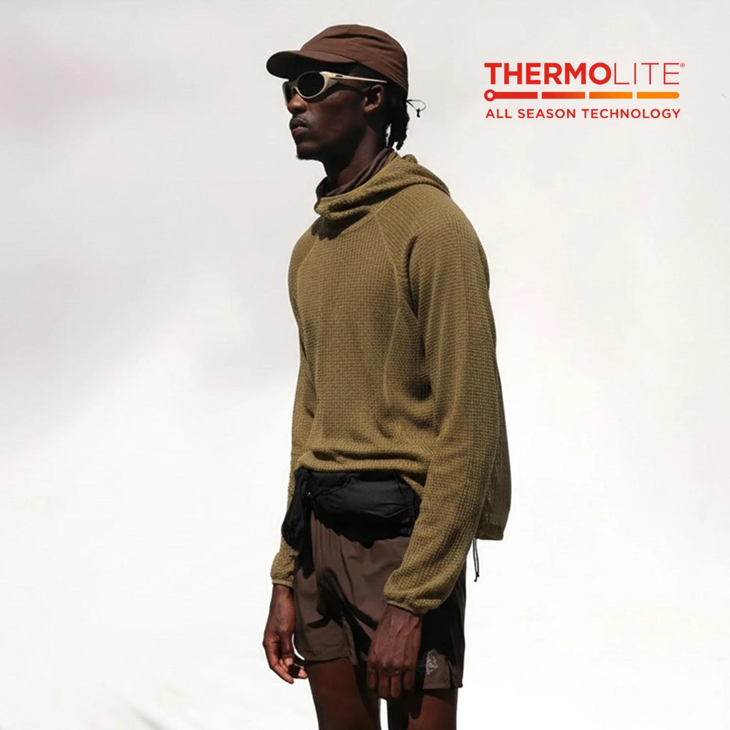 Thermolite®   Sweat à capuche: 2025 hiver sweat à capuche léger et chaud unisexe couleur unie épaiss