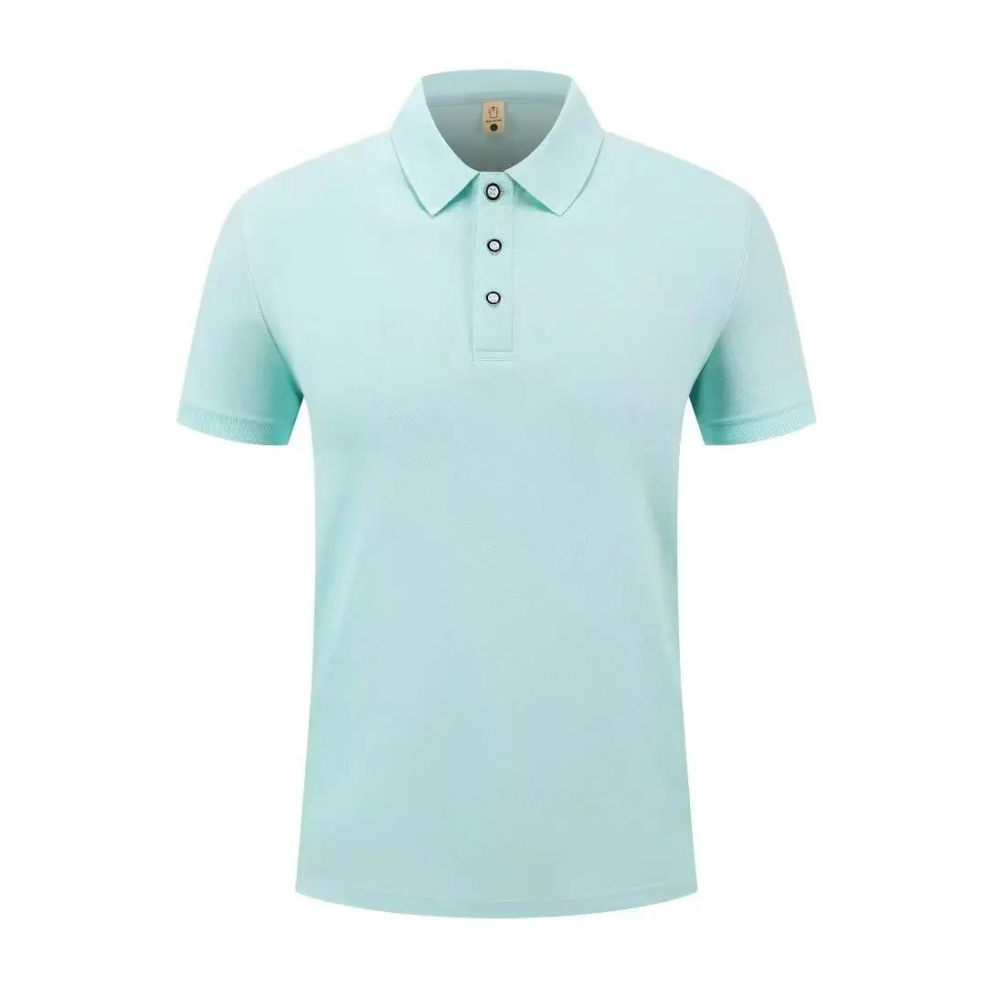 Été sport décontracté séchage rapide revers à manches courtes POLO 23 couleur unie chemise cyclisme 