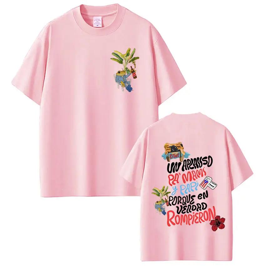 T-shirt Rapper Bad Bunny Debi Tirar Mas Fotos DTMF World Tour, vêtements pour hommes, mode Hip Hop, 