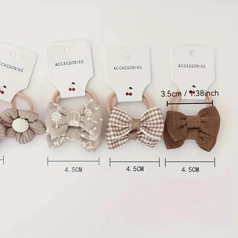 10 pièces bandeaux avec fleurs et nœuds colorés bandeaux en Polyester doux parfait pour un usage déc