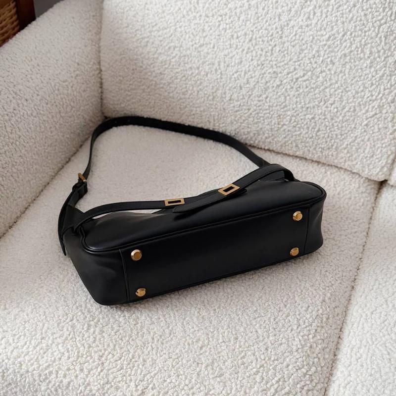 Sacs fourre-tout à boucle de ceinture 2026 pour femmes, en cuir de vachette, sacs hobo de luxe de cr
