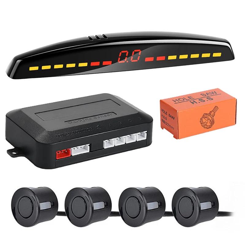 Risingon – Kit de capteurs de stationnement LED Parktronic pour voiture, affichage Radar, système de