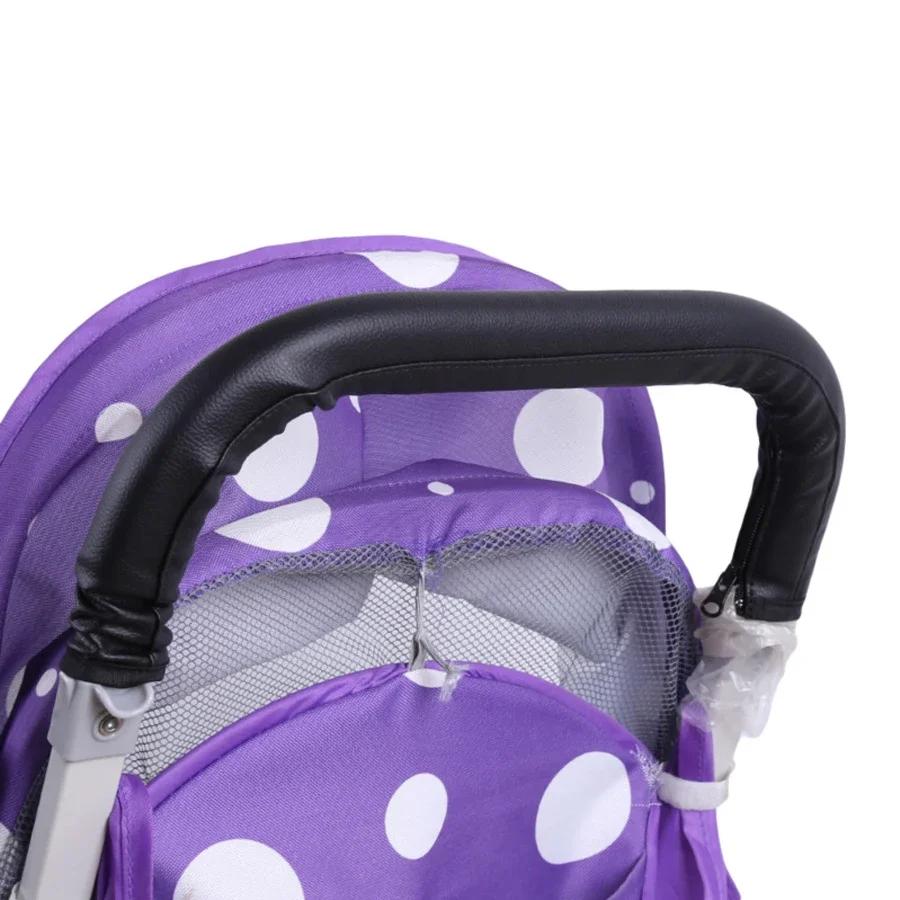 1/2 pièces bébé poussette accessoires accoudoirs couverture en cuir PU fermeture éclair universel ét