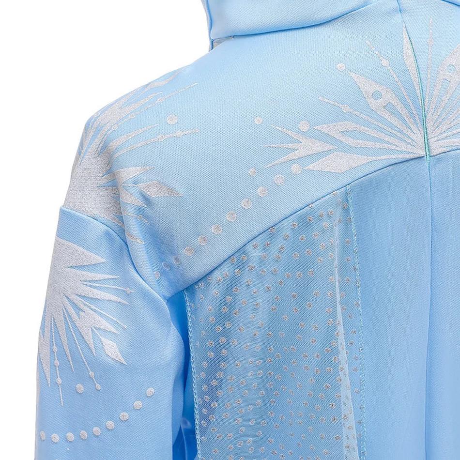 Robe princesse Elsa 2 Reine des Neiges 2025 - Costume cosplay carnaval fantaisie pour fille