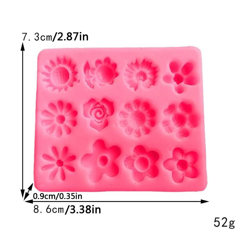Moule en Silicone en forme de feuille de fleurs, pétales de Rose, décoration de cuisson de gâteaux, 