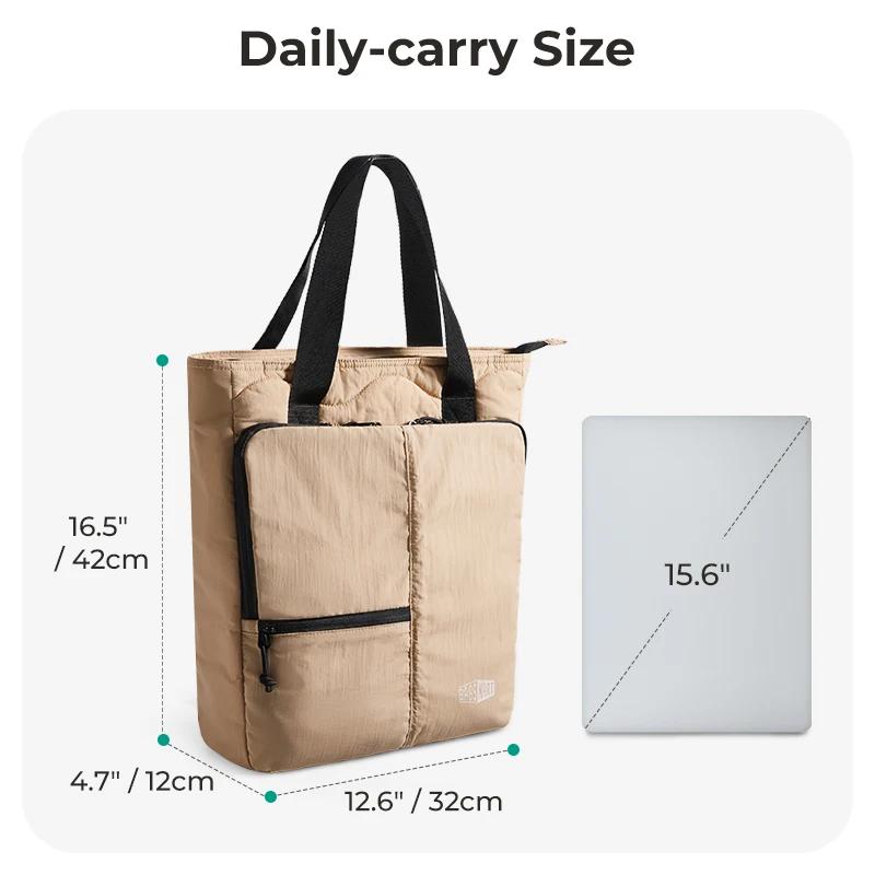 BAGSMART – sac à dos d'école pour ordinateur portable 15.6 pouces, sac à main étanche pour femmes, f