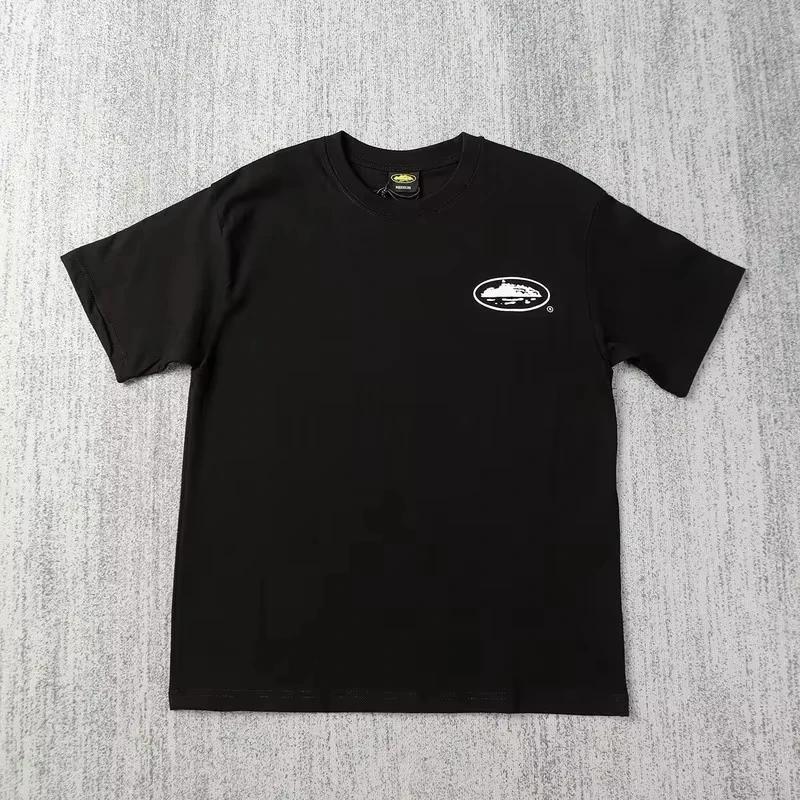 Nouveau T-shirt d'été 2026 à manches courtes imprimé bateau, col rond ample, respirant, demi-manches