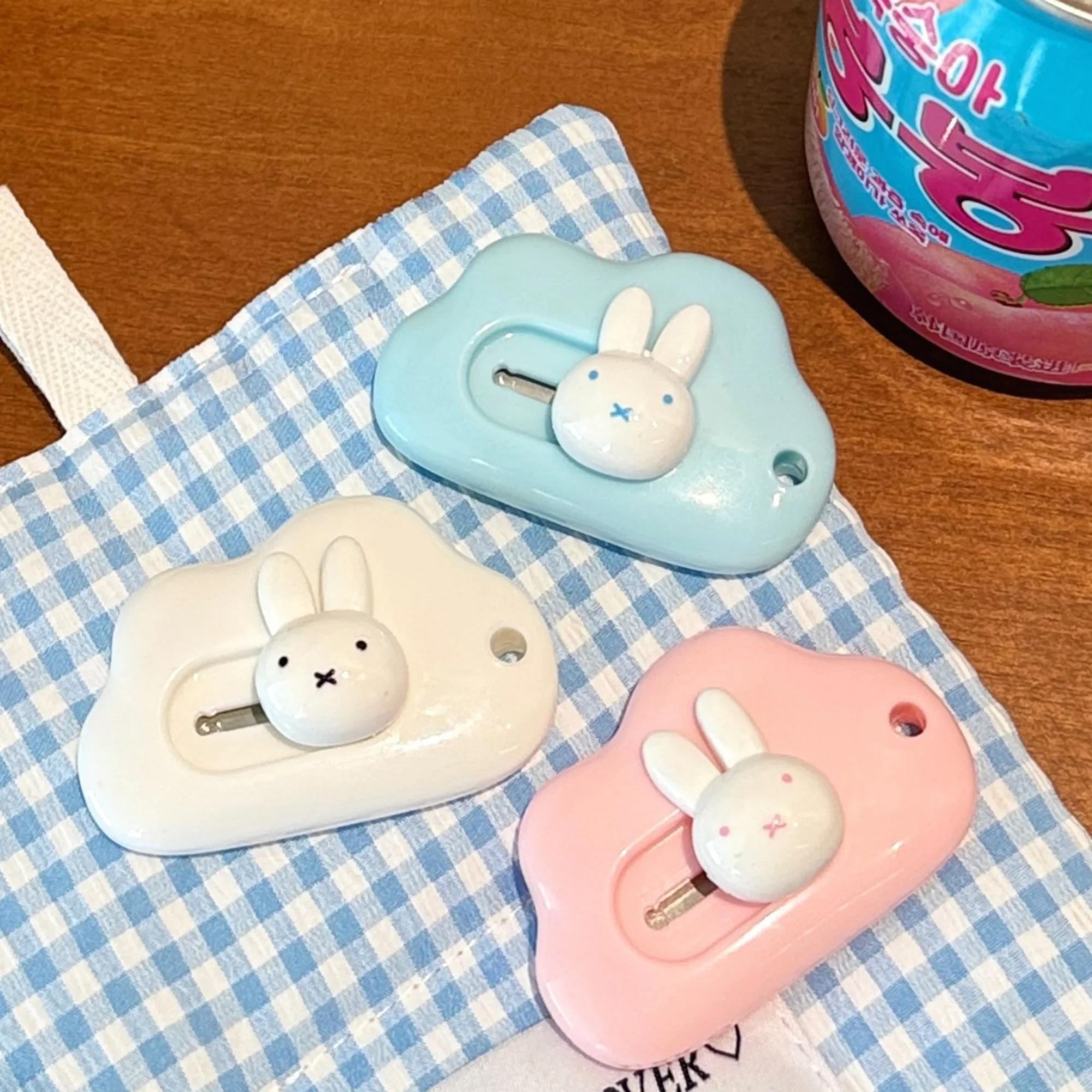 Lot de 1/3 couteaux décoratifs Miffy mignons, portables, pour étudiants, pour découpe de papier, pet