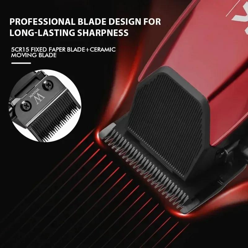 WMARK NG-125 tondeuse à cheveux professionnelle 7500 tr/min tondeuse à cheveux électrique, styliste 