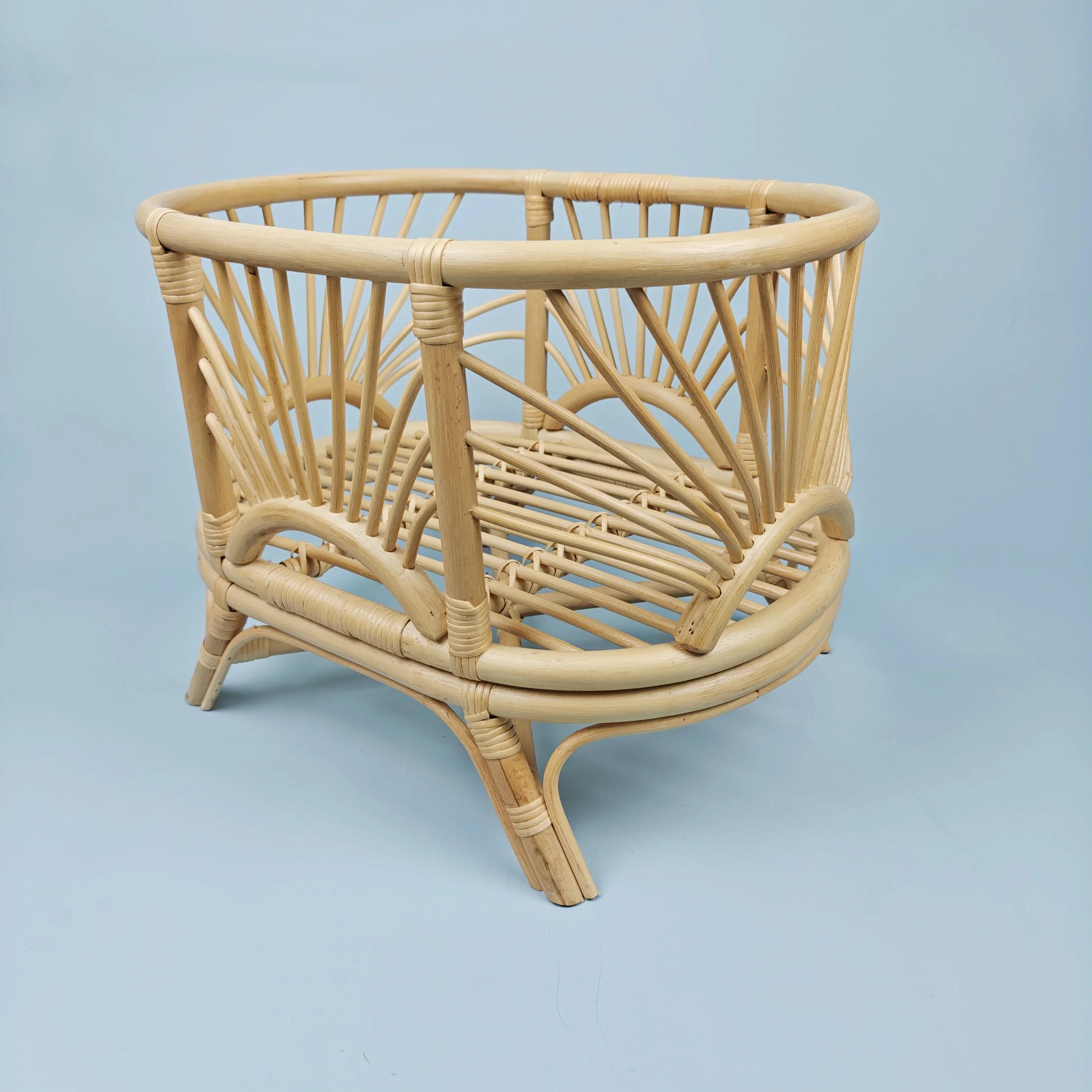 Grand lit de jumeaux pour bébé, accessoires de photographie pour nouveau-né, lit robuste rétro en ba