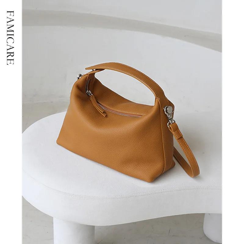 Sac à Main de Luxe en Cuir group Souple pour Femme et Fille, Sacoche à Bandoulière à la Mode, 03/Déc