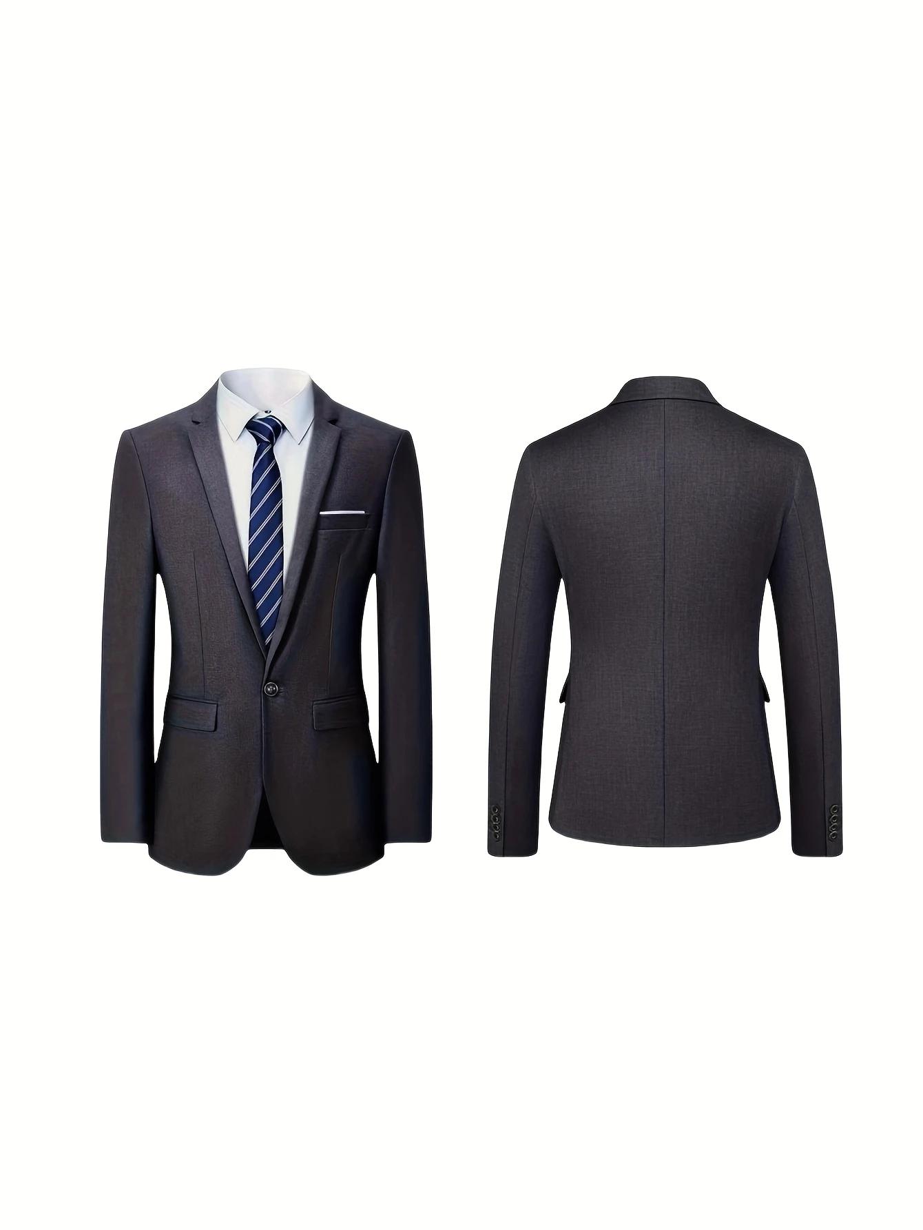 Ensemble de costume 2 pièces bordeaux pour homme (blazer + pantalon uniquement, gilet non inclus), v