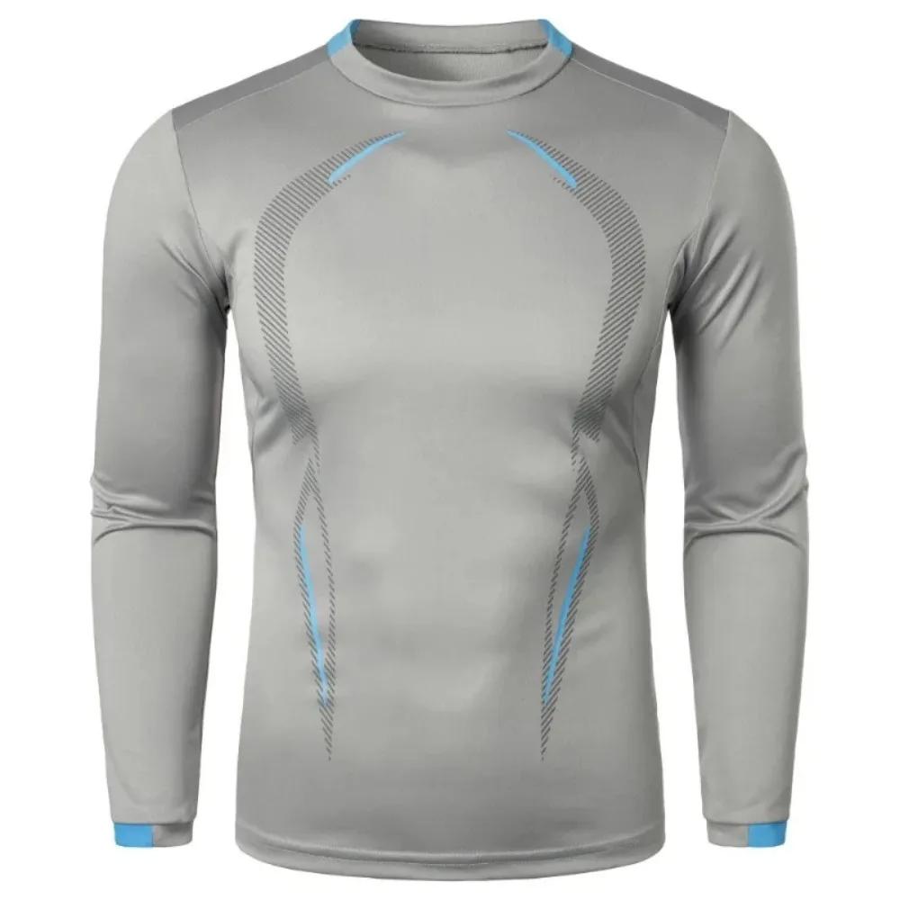 T-shirt à manches longues pour hommes, léger et respirant, à séchage rapide, Streetwear, surdimensio