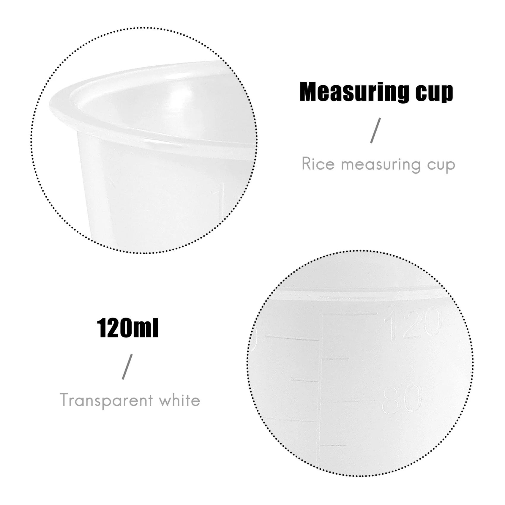 Tasse en plastique pour mesurer le riz, 120ml, blanc clair, pour cuiseur électrique, 2 pièces