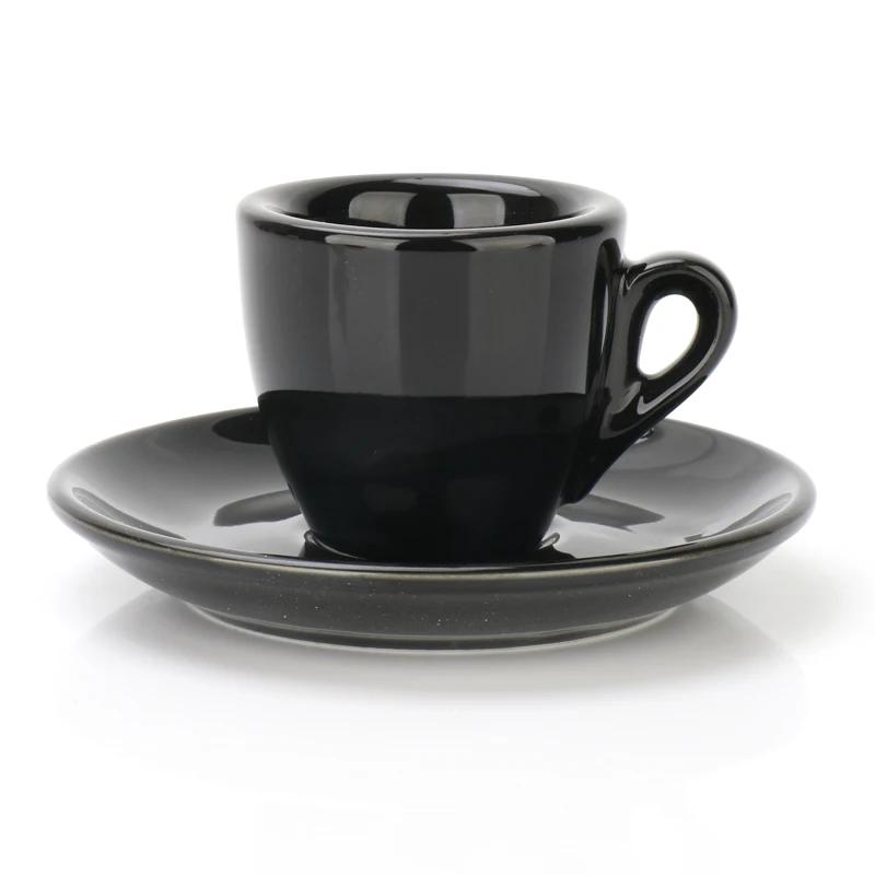 Tasse à expresso en porcelaine de 50ml, avec soucoupe et cuillère, tasse de 9mm d'épaisseur de paroi