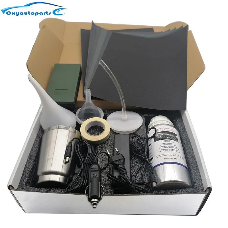 Kit de polissage chimique pour phares de voiture, 800ML, liquide polymère, réparation, dissolvant de