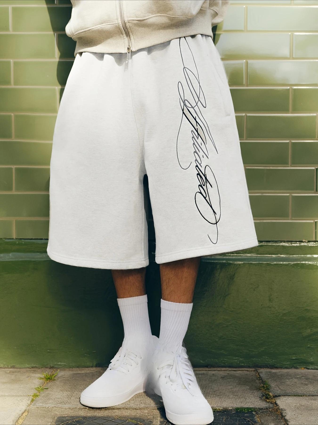 Shorts décontractés amples imprimés style rétro hip-hop pour homme et femme – Confortables et haut d