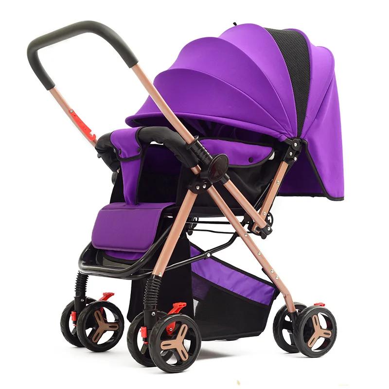 2025 nouveau Style poussette bébé à quatre roues poussette de bébé pliable légère avec fonction bidi