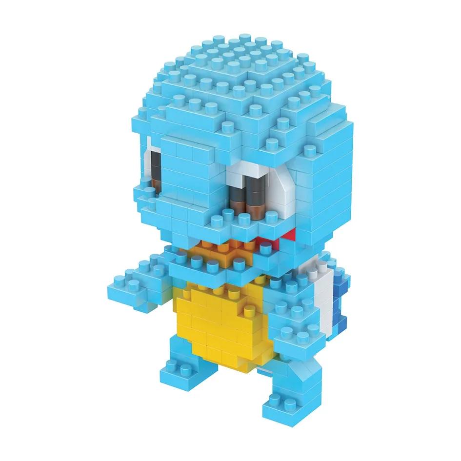 Blocs de construction Pokemon, petit bloc de dessin animé, Pikachu Charizard Eevee Mewtwo, à assembl