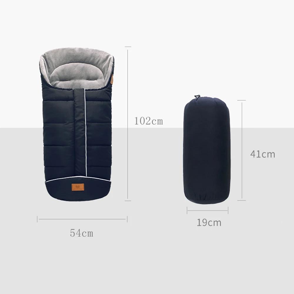 Enveloppe de nouveau-né pour poussette d'hiver, sacs de couchage pour bébé, repose-pieds pour enfant
