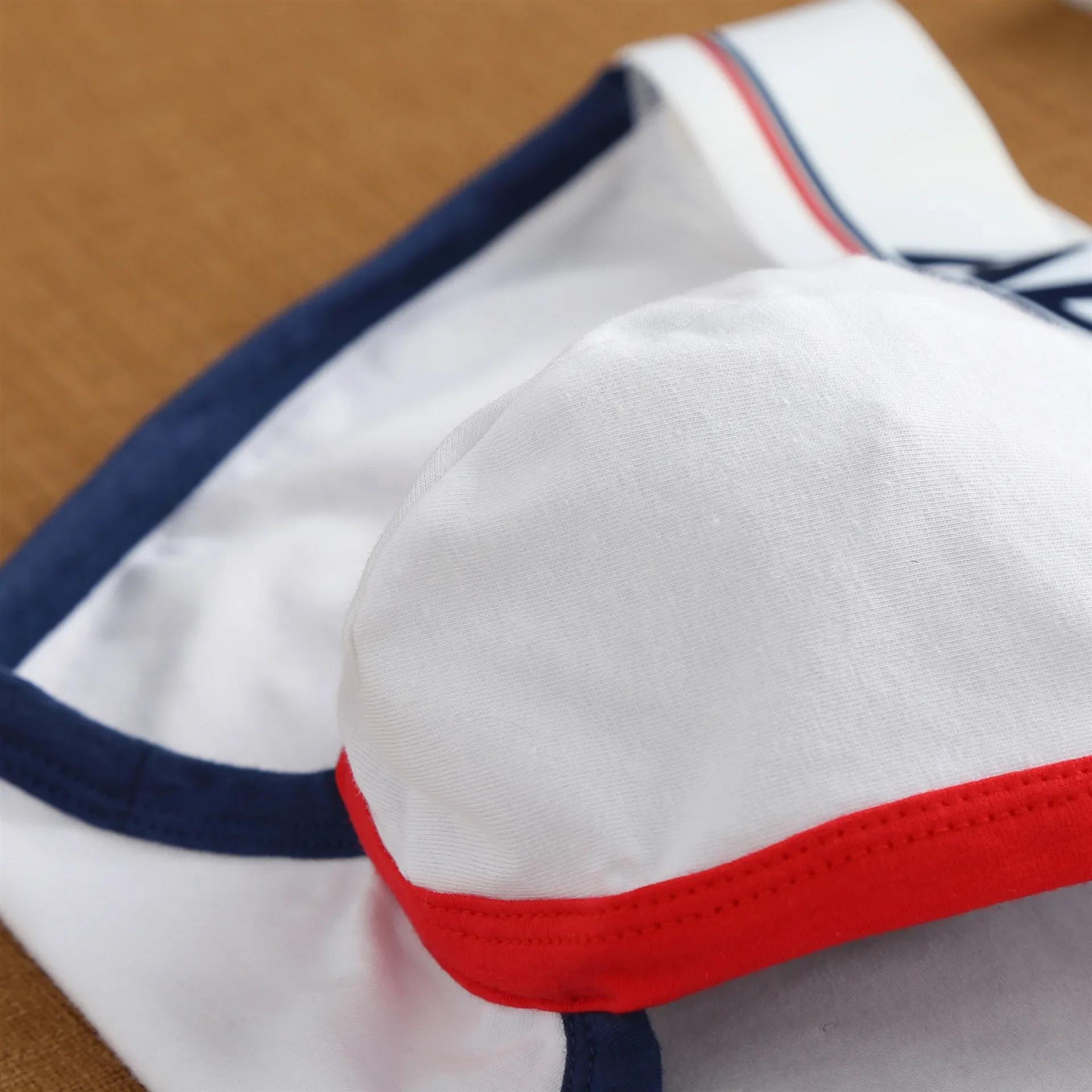 Sous-vêtements sexy pour hommes Addicted avec lettres croisées hautes et slip coréen en coton ample 