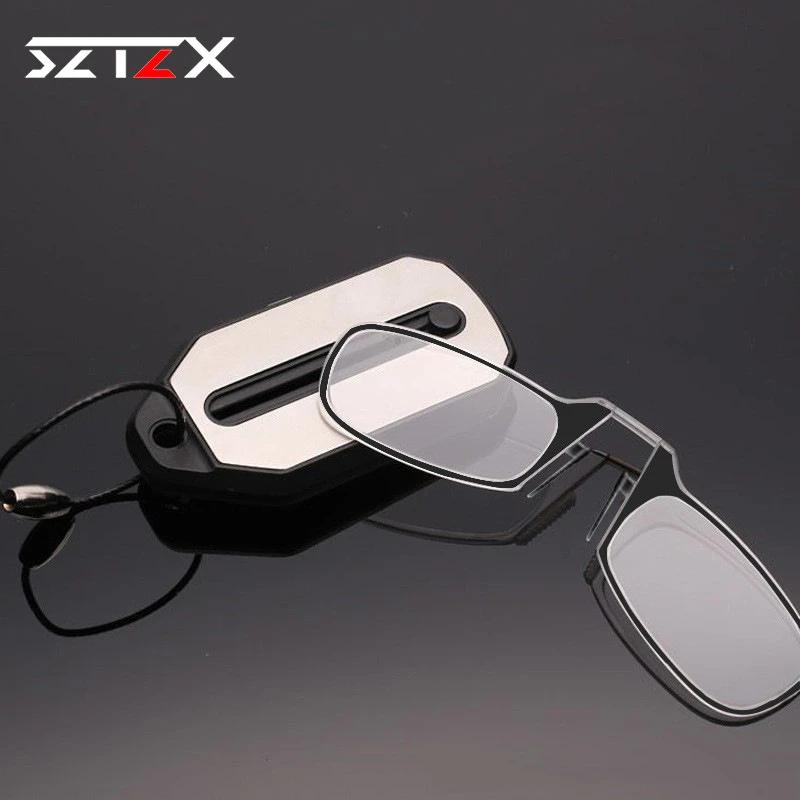 Lunettes de lecture à clipser pour le nez, pliables, ultralégères, porte-clés, pour hommes et femmes