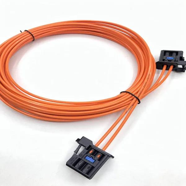 Connecteurs de câble en fibre optique, mâle à mâle, pour Audi, BMW, Mercedes, etc., 120cm, 500cm, no
