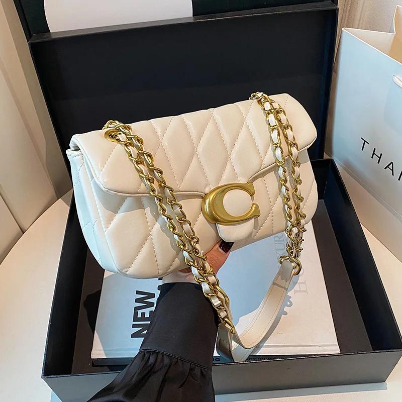 Sac à main féminin haut de gamme avec sangle chaîne diamant petit sac carré bandoulière tendance