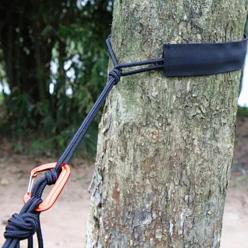 Essentiel de camping en plein air : corde d'attache pour hamac résistante à l'usure avec manchon d'é