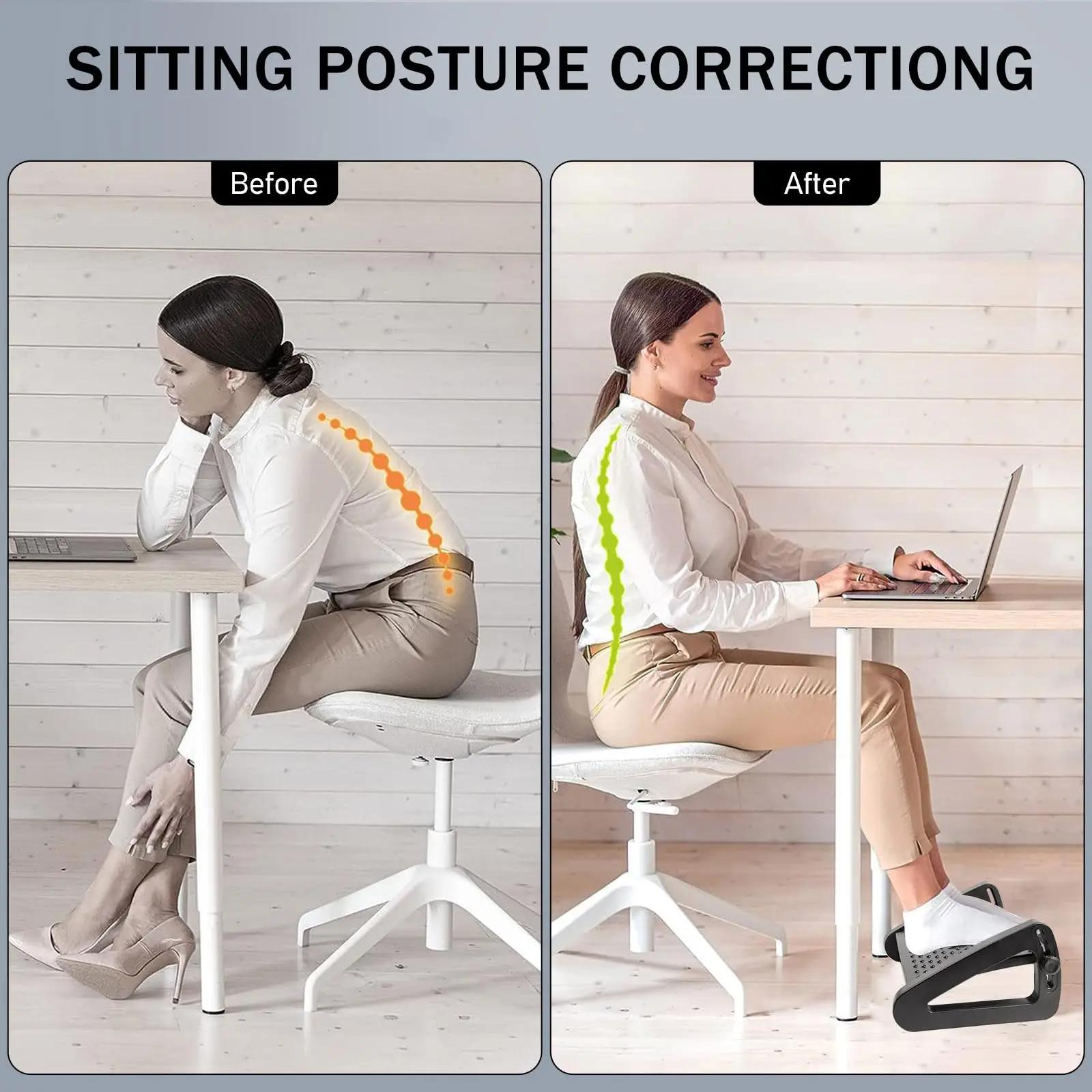 Repose-pieds ergonomique sous le bureau, tabouret avec rouleaux de Massage, repose-jambes de bureau,