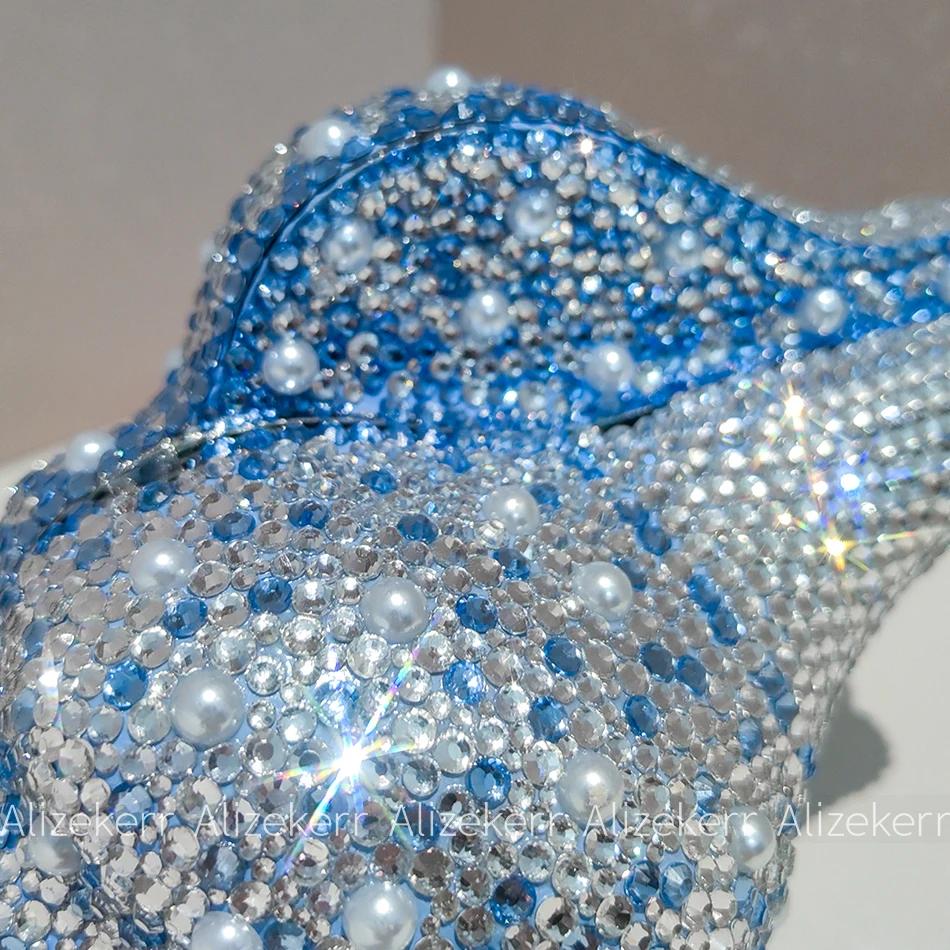 Sac de soirée Alizekerr 3D en forme de coquillage avec strass pour femme 2026 – Magnifique sac à mai