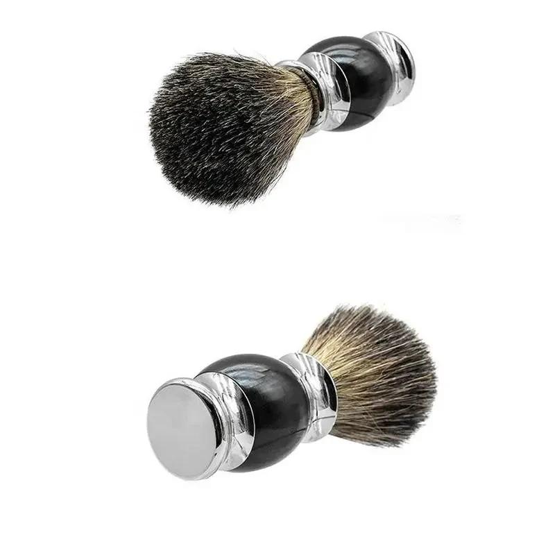 Kit complet de rasoir 4 en 1 avec support, bol, brosse et rasoir pour un rasage parfait