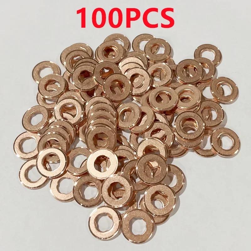 Buse d'injecteur en cuivre, 100 pièces, rondelle F00VC17504 F00VC17503 F00VC17502, joint de pulvéris