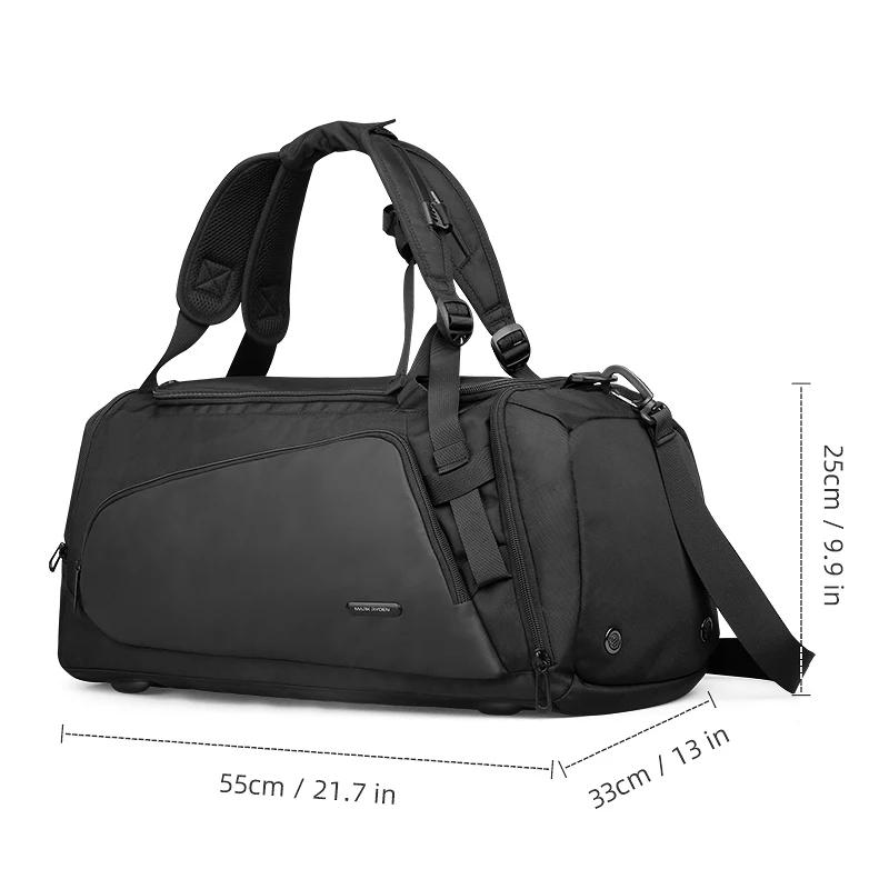 Sac de voyage Mark Ryden pour homme, sac à main noir, imperméable, grande capacité, sac de voyage mu