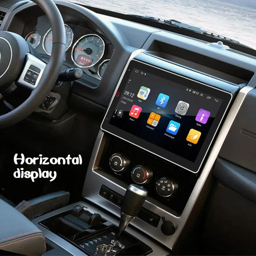 Lecteur vidéo de voiture rotatif automatique, radio stéréo universelle, GPS, Android 14.0, Apple Car